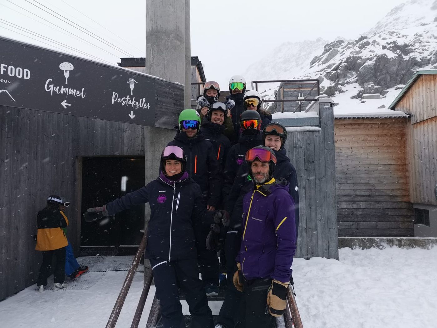Partecipanti del campeggio di Celerina in Alta Engadina